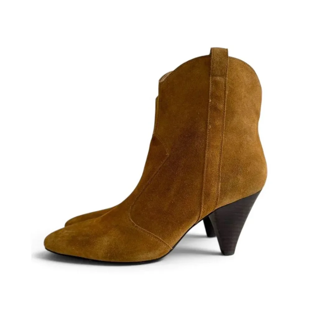 Marc Fisher LTD. Carissa Pointed Toe Pull On Suede Booties, NWOT! Size 10M